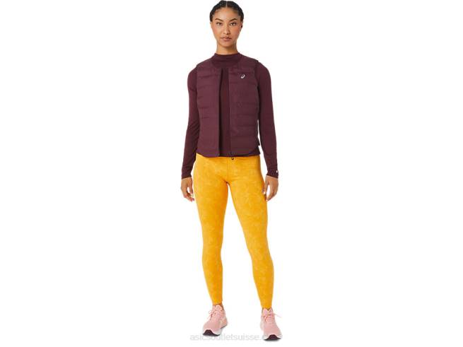 gilet matelassé runkoyo femme Mars profond Asics L6N0K2801