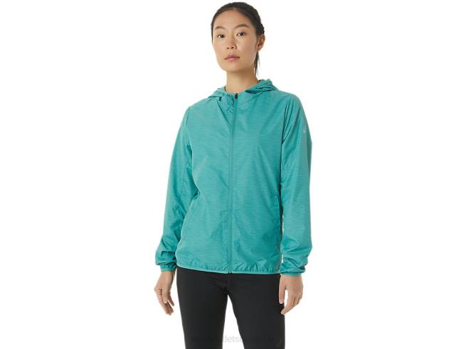 veste compressible pour femme sauge spacedye/bleu clair Asics L6N0K3385