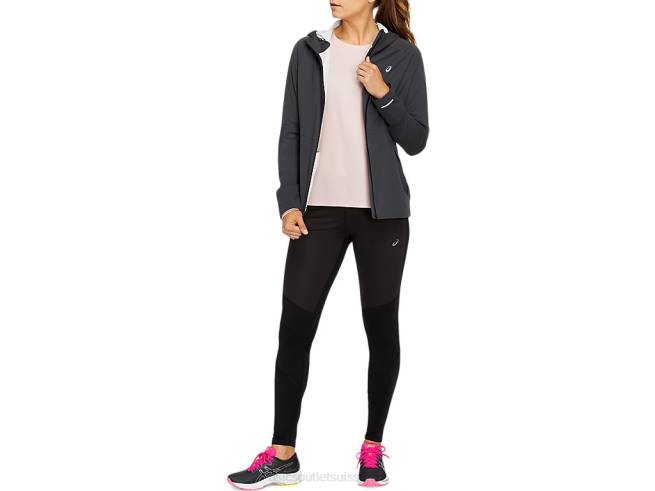 veste d'accélération pour femme gris graphite Asics L6N0K4144