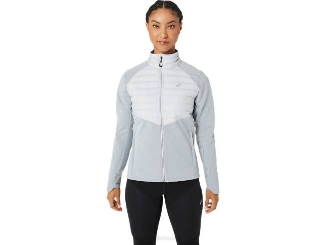 veste de course d'hiver pour femme gris glacier chiné Asics L6N0K2827
