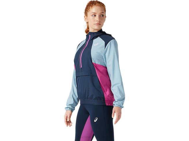 veste de visibilité femme bleu français/bleu fumée Asics L6N0K4058