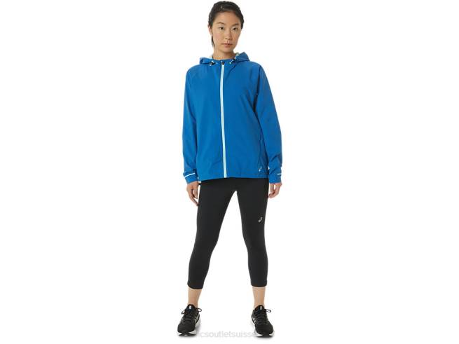 veste imperméable femme Lake Drive/bleu clair Asics L6N0K3341