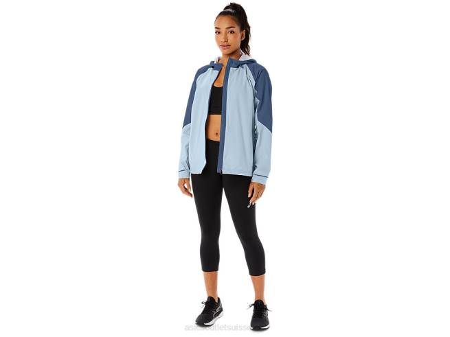 veste imperméable femme ciel/grand requin Asics L6N0K2175