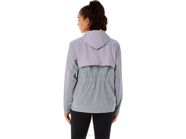 veste imperméable femme gris piémont/violet crépuscule Asics L6N0K2328