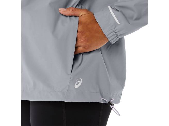 veste imperméable femme gris piémont/violet crépuscule Asics L6N0K2328