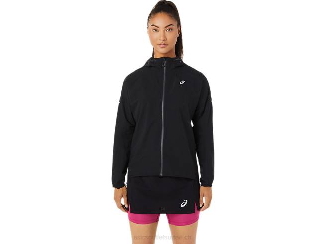 veste imperméable fujitrail femme performance noir Asics L6N0K3482