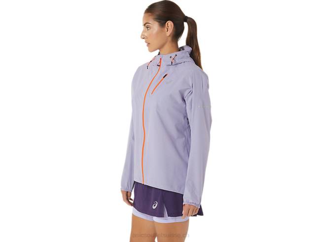 veste imperméable fujitrail femme vapeur Asics L6N0K3077