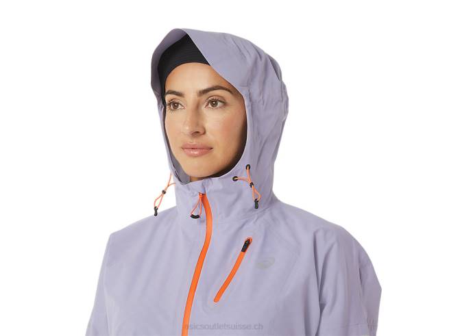 veste imperméable fujitrail femme vapeur Asics L6N0K3077
