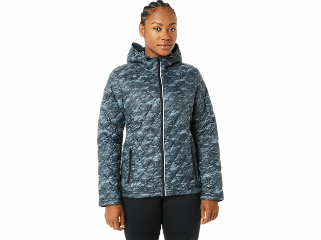 veste isolante performante pour femmes imprimé métropole/lumières vives Asics L6N0K3698