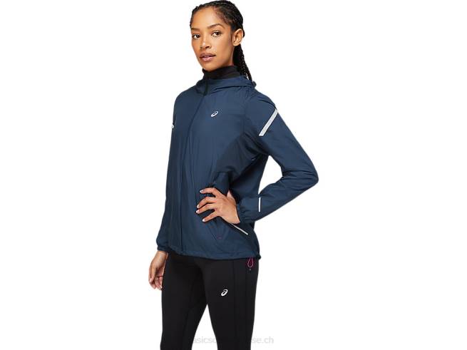 veste lite-show femme bleu français Asics L6N0K3678