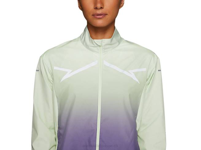 veste lite-show femme vert murmure/violet poussiéreux Asics L6N0K2334