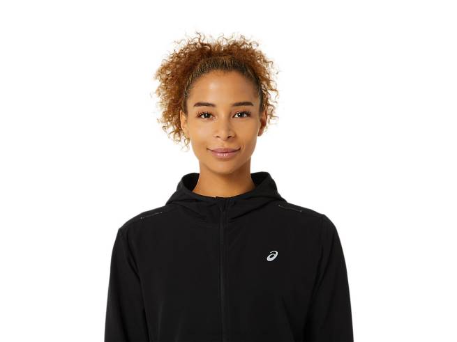 veste prêt-à-porter femme performance noir Asics L6N0K3492