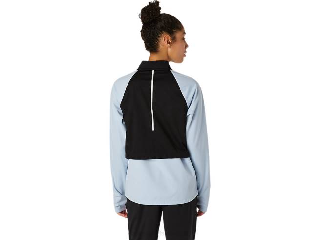 veste zippée femme thermostorm brume/noir de performance Asics L6N0K3638