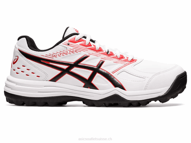 champ gel-mortel blanc/rouge classique Asics L6N0K1196