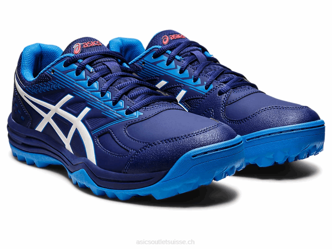 champ gel-mortel bleu marine/blanc Asics L6N0K1213