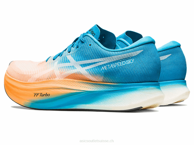 ciel métavitesse + orange pop/bleu île Asics L6N0K586