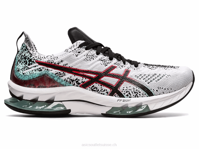 explosion de gel-kinsei blanc noir Asics L6N0K1681