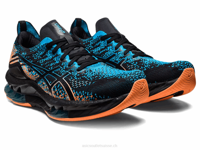 explosion de gel-kinsei noir/bleu île Asics L6N0K459