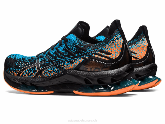 explosion de gel-kinsei noir/bleu île Asics L6N0K459