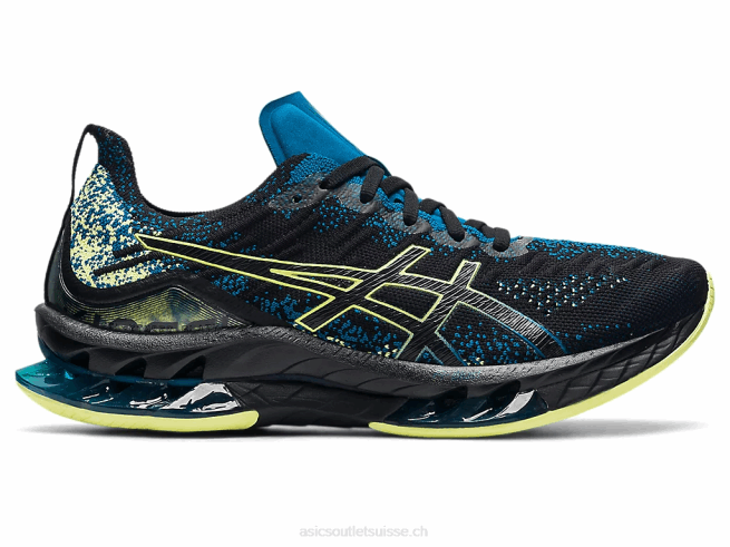 explosion de gel-kinsei noir/jaune brillant Asics L6N0K1680