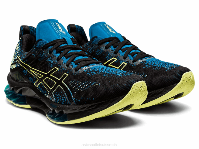 explosion de gel-kinsei noir/jaune brillant Asics L6N0K1680