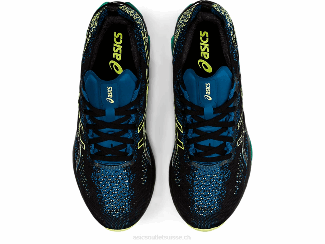explosion de gel-kinsei noir/jaune brillant Asics L6N0K1680