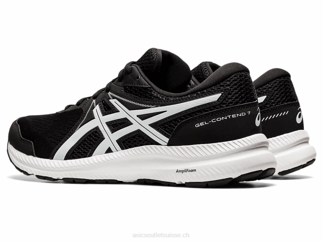 gel-content 7 extra large noir blanc Asics L6N0K1948
