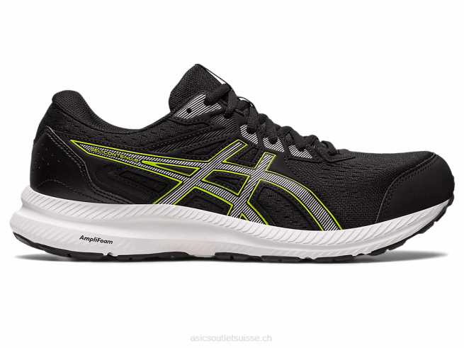 gel-content 8 noir/argent pur Asics L6N0K458