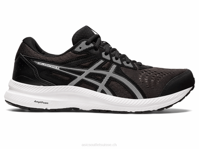 gel-content 8 noir blanc Asics L6N0K697