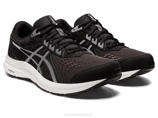 gel-content 8 noir blanc Asics L6N0K697