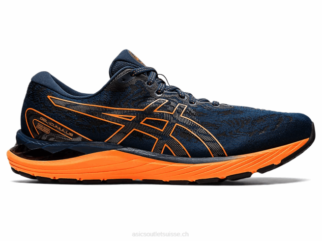 gel-cumulus 23 bleu français/orange vif Asics L6N0K1590