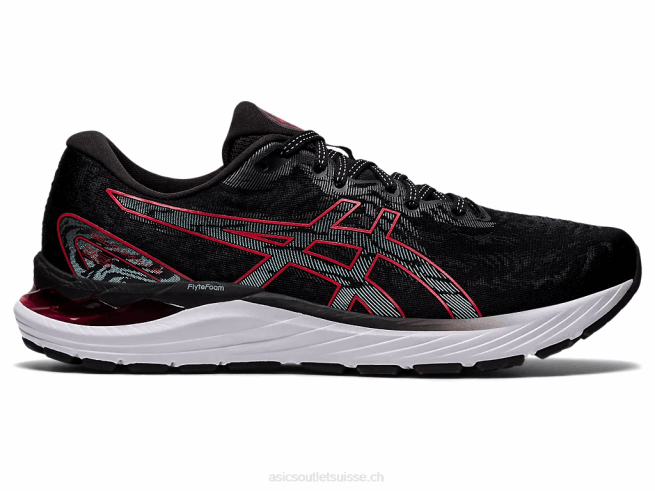 gel-cumulus 23 noir/rouge électrique Asics L6N0K1853
