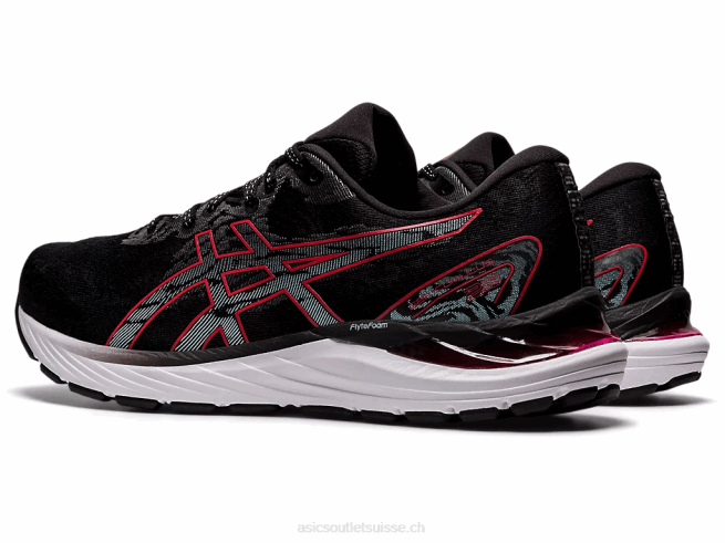 gel-cumulus 23 noir/rouge électrique Asics L6N0K1853