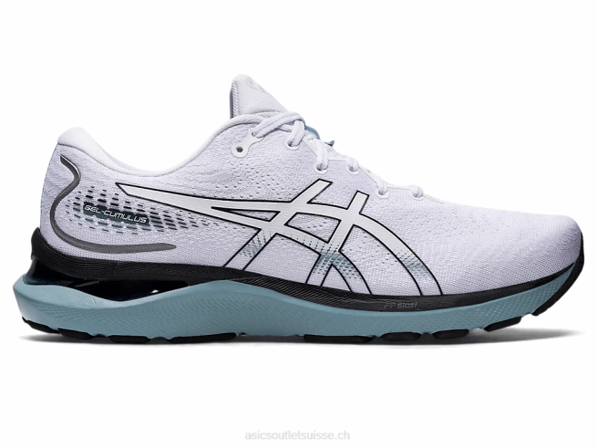 gel-cumulus 24 blanc noir Asics L6N0K909