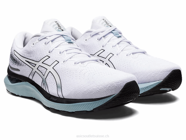 gel-cumulus 24 blanc noir Asics L6N0K909