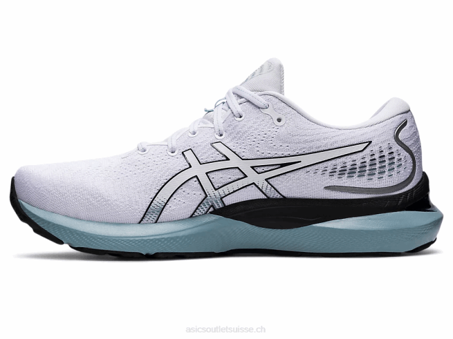 gel-cumulus 24 blanc noir Asics L6N0K909