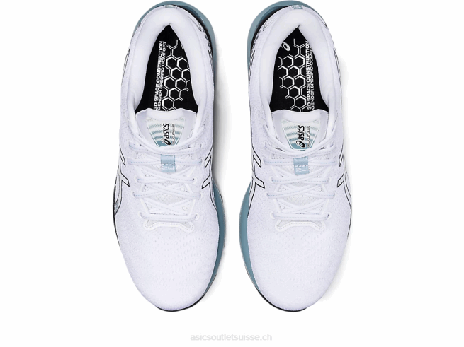 gel-cumulus 24 blanc noir Asics L6N0K909