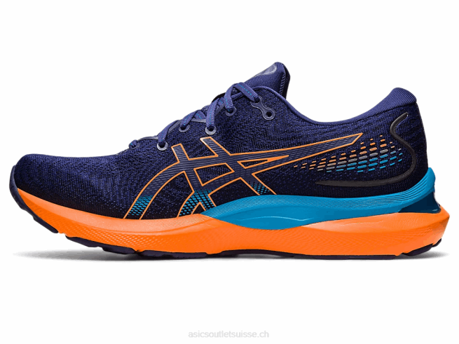 gel-cumulus 24 bleu indigo/pêche soleil Asics L6N0K363