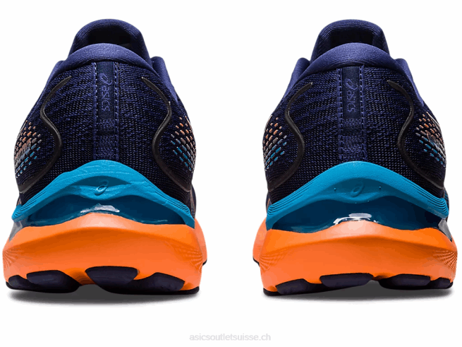 gel-cumulus 24 bleu indigo/pêche soleil Asics L6N0K363