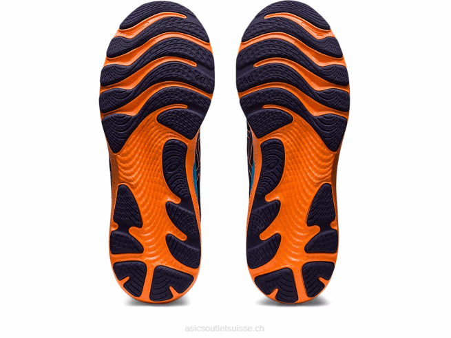 gel-cumulus 24 bleu indigo/pêche soleil Asics L6N0K363