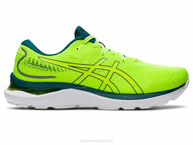 gel-cumulus 24 jaune sécurité/pin velours Asics L6N0K1036
