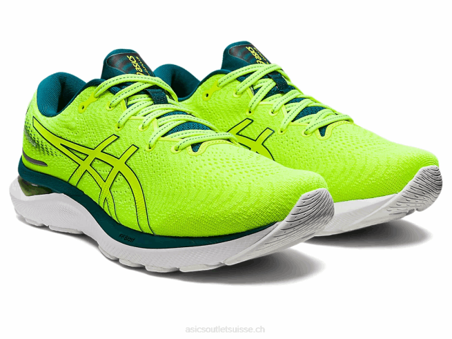 gel-cumulus 24 jaune sécurité/pin velours Asics L6N0K1036