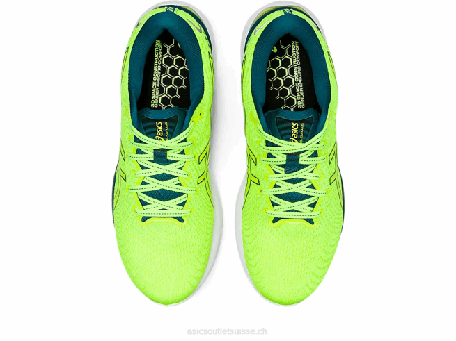 gel-cumulus 24 jaune sécurité/pin velours Asics L6N0K1036