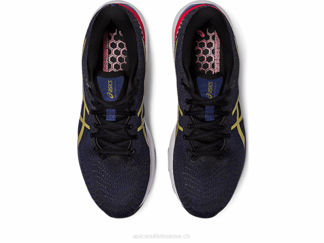 gel-cumulus 24 noir/huile d'olive Asics L6N0K382