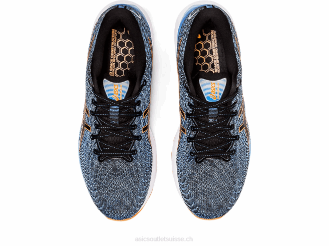 gel-cumulus 24 noir/orange vif Asics L6N0K1311