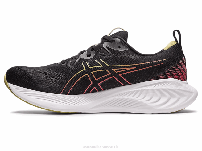 gel-cumulus 25 noir/rouge électrique Asics L6N0K123