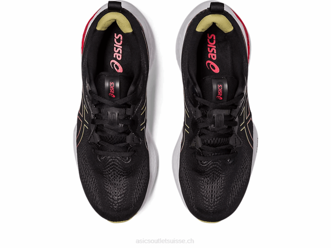 gel-cumulus 25 noir/rouge électrique Asics L6N0K123
