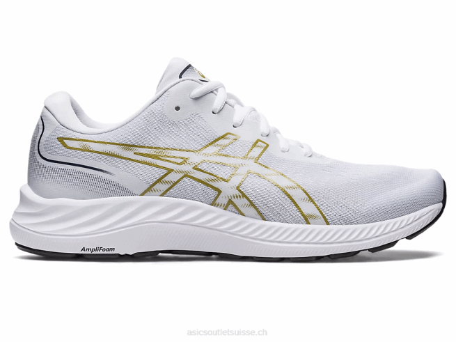 gel-exciter 9 blanc/huile d'olive Asics L6N0K414