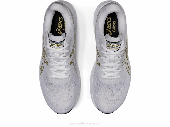 gel-exciter 9 blanc/huile d'olive Asics L6N0K414