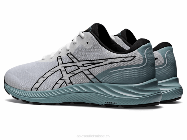 gel-exciter 9 blanc noir Asics L6N0K783